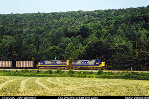 CSXT 5942 West at East Bells Valley